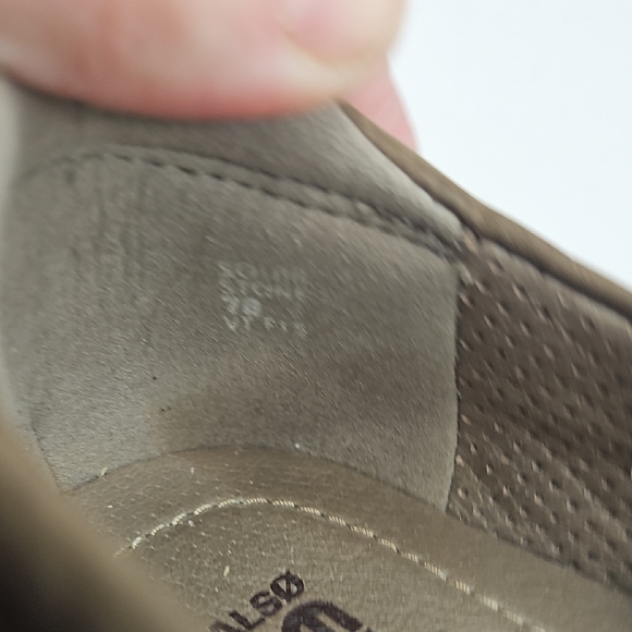 Kalso Earth Shoe Brown Suede Flats with Strap and Sturdy Sole Size 7B - Picture 8 of 8